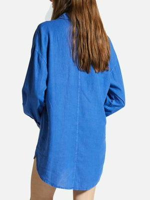 Brixton Vintage Linen Blend Buttondown Shirt Summer 2024