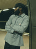 Brixton Trademark Blue Chambray Micro Stripe L/S Buttondown Shirt Fall 2026