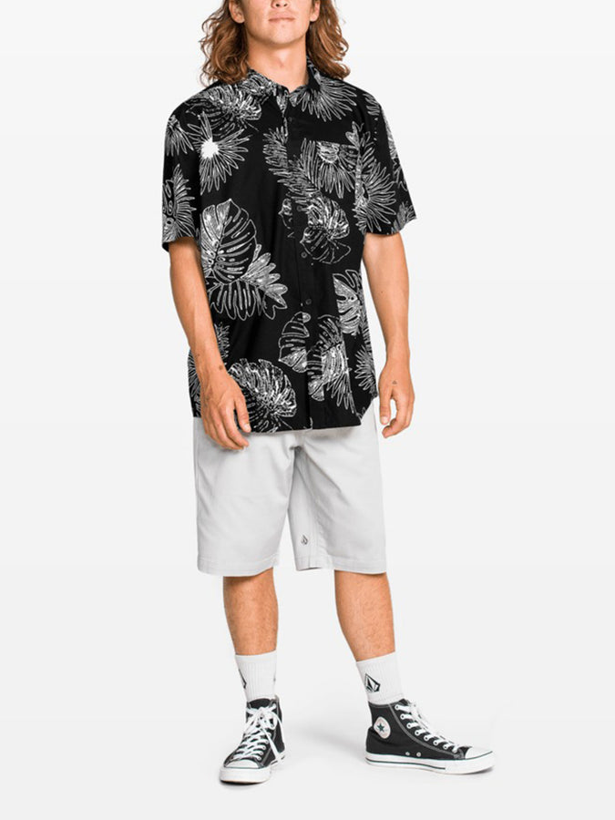 Volcom Monsterious Short Sleeve Buttondown Shirt Summer 2026 | BLACK (BLK)