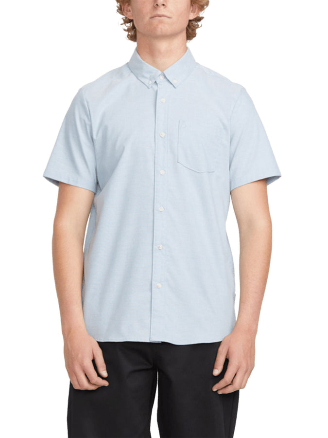 Volcom Everett Oxford Wrecked Buttondown Shirt Spring 2026 | WRECKED INDIGO (WRC)