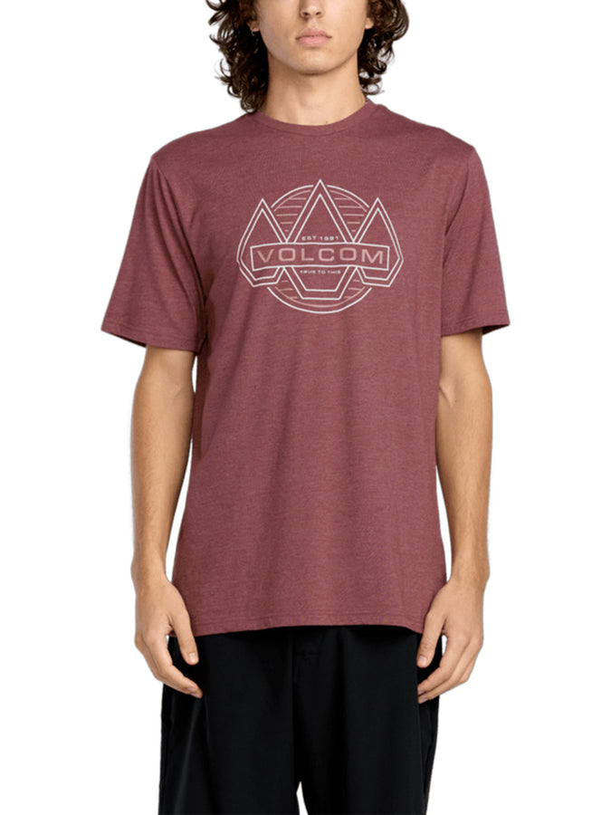 Volcom Walker T-Shirt Fall 2025 | MERLOT (MER)