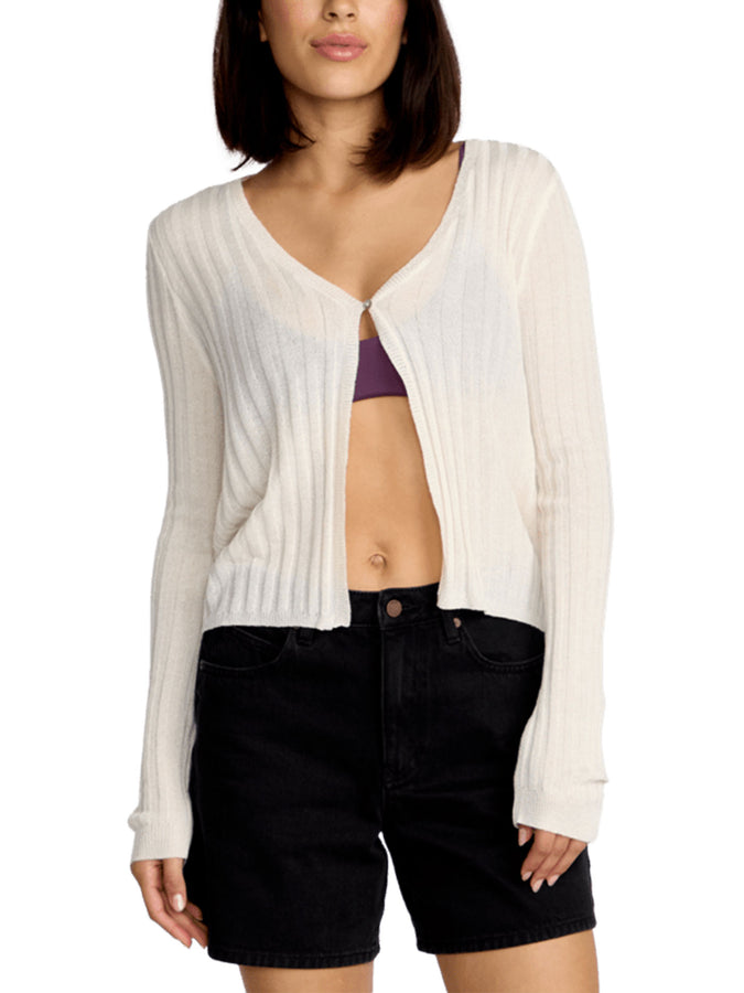 Volcom Pulp Stitchin Cardigan Fall 2025 | STAR WHITE (SWH)