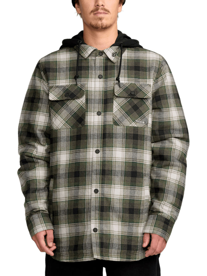 Volcom Kenson Insulated Flannel Jacket Winter 2026 | BLACK GREEN (BGR)