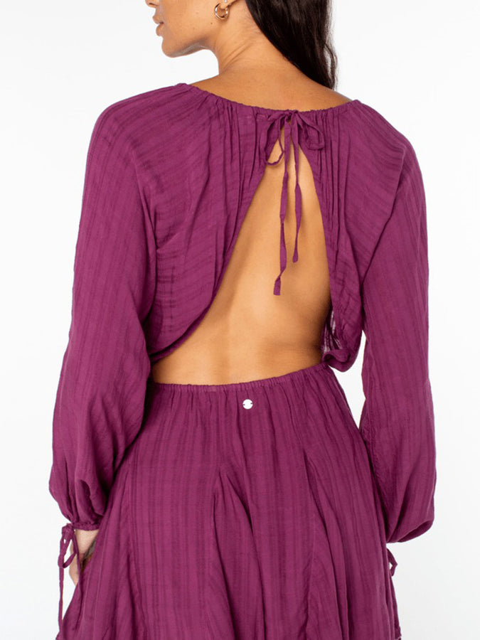 Roxy Sun Seeker Dress Fall 2025 | AMARANTH SOLID (MAM)