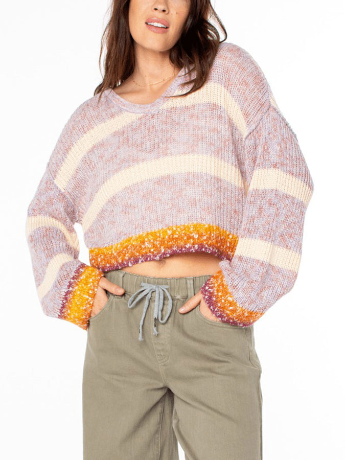 Roxy Marine Magic Sweater Fall 2025 | PARCHMENT MARLED MULTI (TEC)