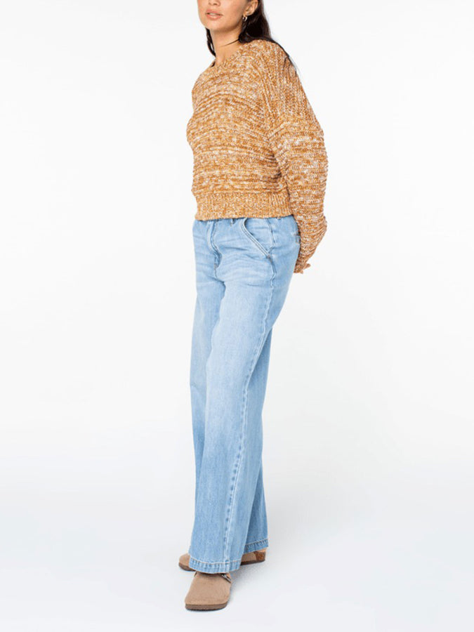 Roxy Enchanted Sky Sweater Fall 2025 | BCKTHRN BROWN/SNOW WHITE (CBB)