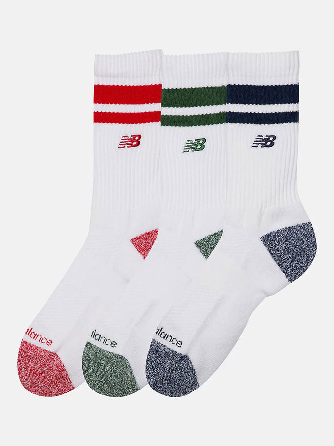 New Balance Active Premium Stripe 3 Packs Socks | ASSORTED 1