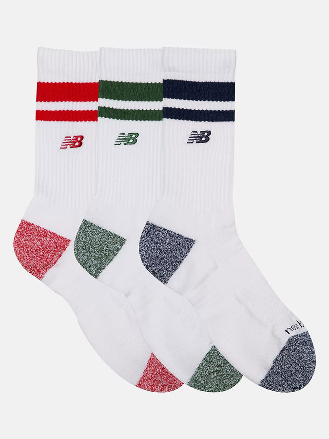 New Balance Active Premium Stripe 3 Packs Socks | ASSORTED 1