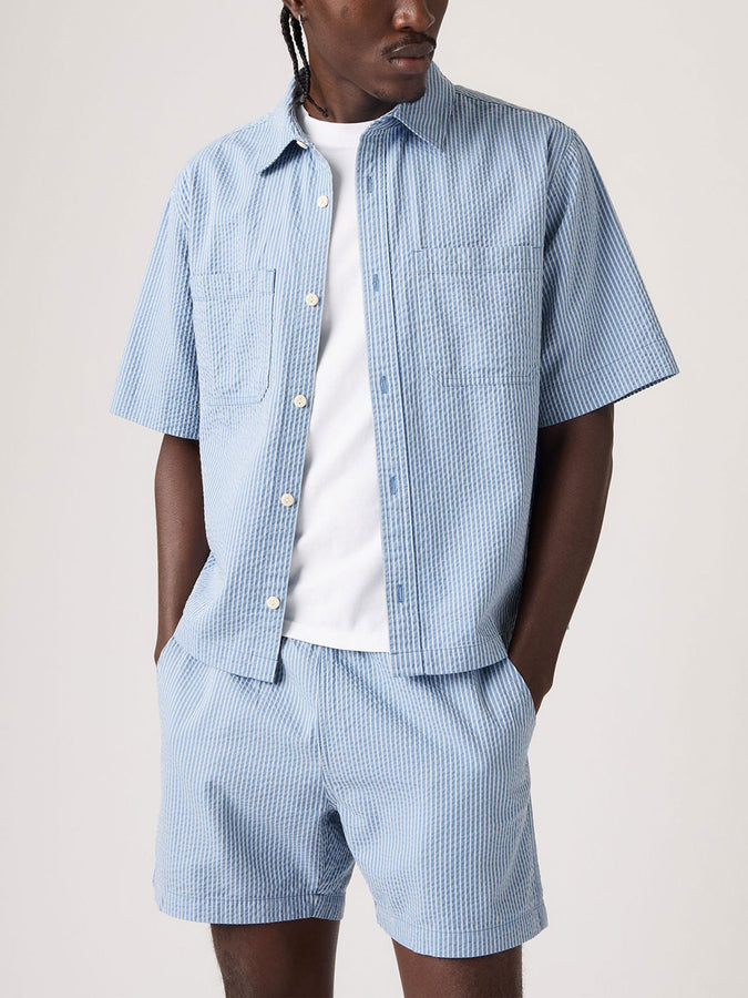 Levis Mechanic Boxy Stavros Stripe Buttondown Shirt Spring 26 | QUIET HARBOR (0000)
