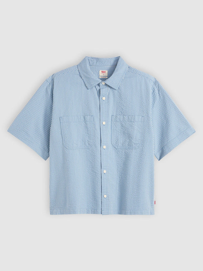 Levis Mechanic Boxy Stavros Stripe Buttondown Shirt Spring 26 | QUIET HARBOR (0000)