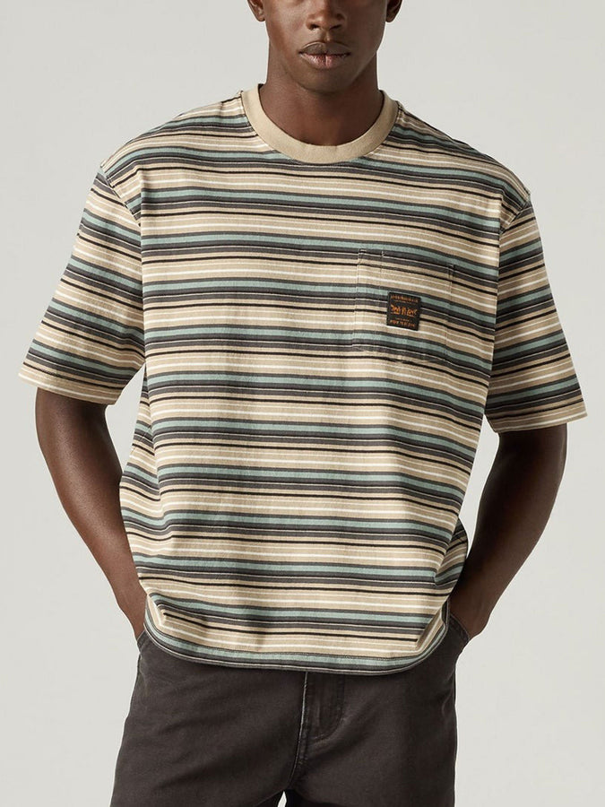 Levis Workwear Pkt Jason Stripe Trench Coat T-Shirt Fall 2026 | VOLCANIC ASH (0005)
