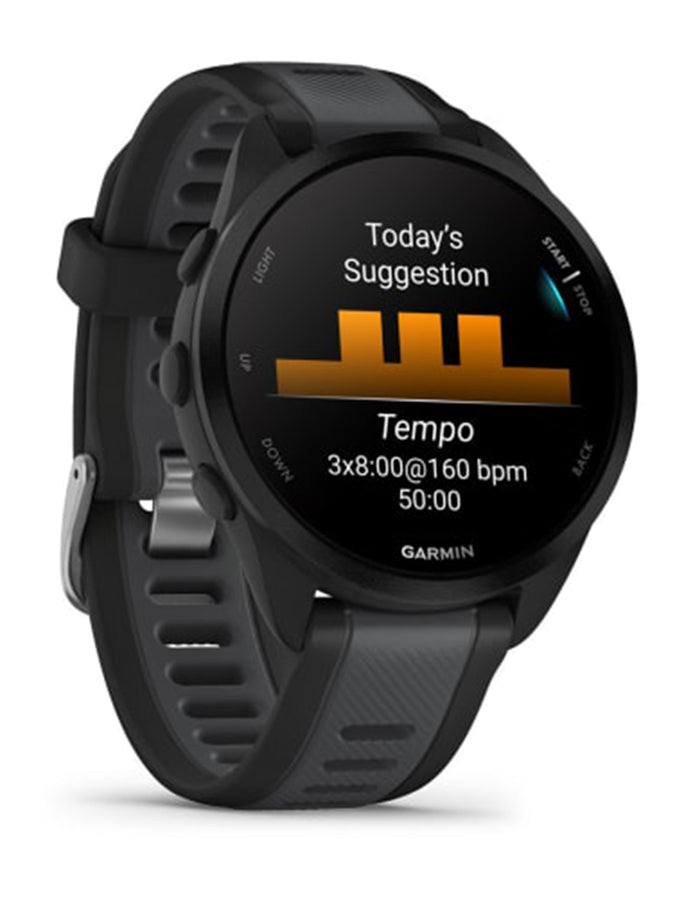 Garmin Forerunner 165 Black/Slate Gray Watch | BLACK/SLATE GRAY