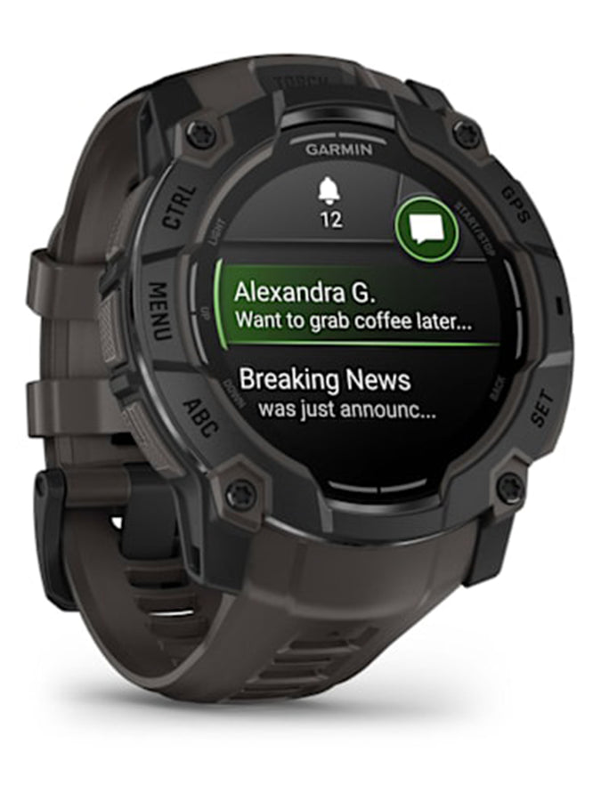 Garmin Instinct 3 50mm Amoled Black/Charcoal Watch | BLACK/CHARCOAL