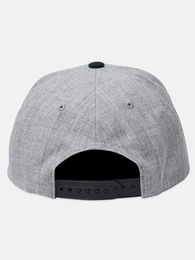 Brixton Crest Netplus Snapback Hat | HEATHER GREY/BLACK