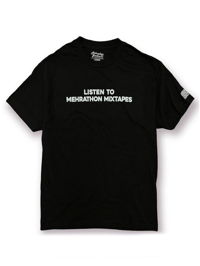 Mehrathon Listen To Mixtapes T-Shirt Fall 2023 | BLACK