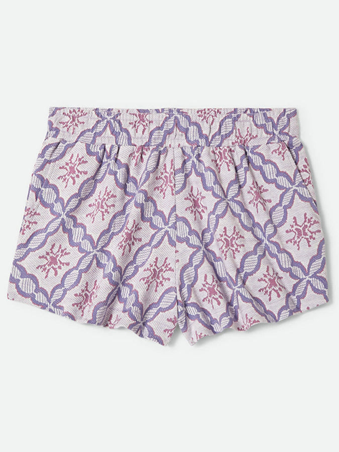 Brixton Post Playa Shorts Summer 2026 | OFF WHITE/BLUE TILE