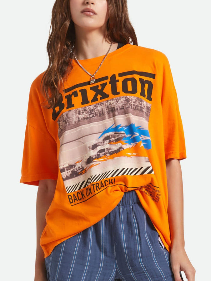 Brixton Back On Track T-Shirt Fall 2025 | PERMISSION ORANGE