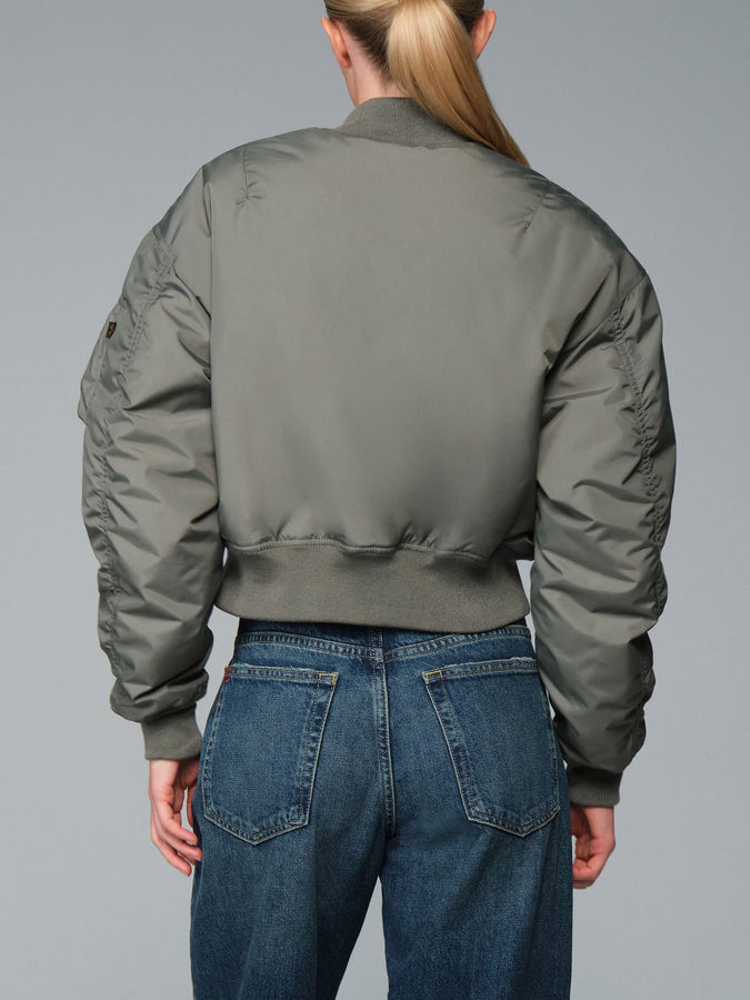 Alpha Industries Cropped Flight Oxford Jacket Holiday 2026 | FIELD GREY (060)