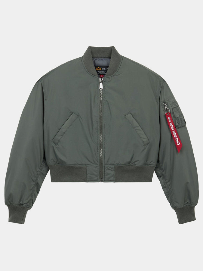 Alpha Industries Cropped Flight Oxford Jacket Holiday 2026 | FIELD GREY (060)