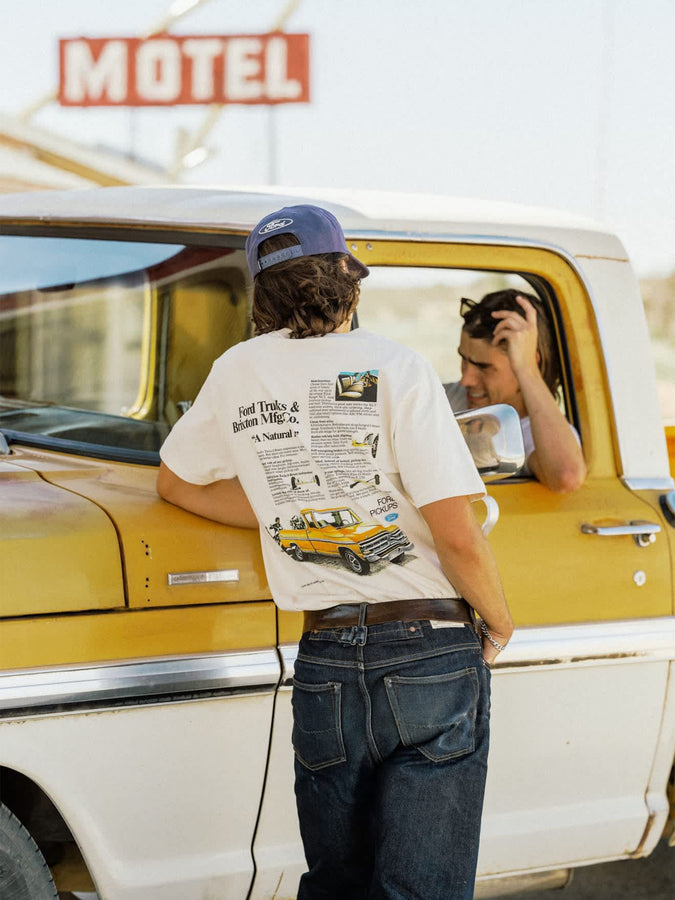 Brixton X Ford 71 Pickup T-Shirt Fall 2026 | WIMBLEDON WHITE