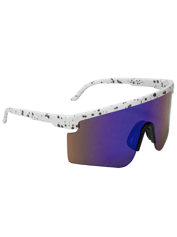 Glassy Mojave Speed Sunglasses | WHITE/GREEN MIRROR