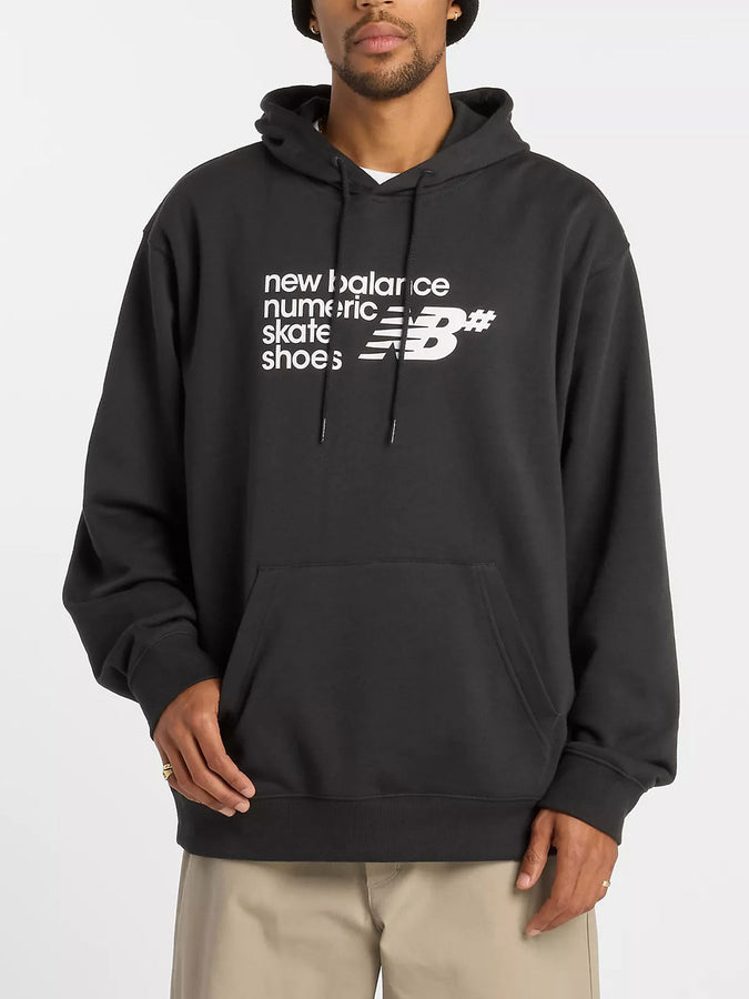 New Balance French Terry Print Logo Hoodie Spring 2026 | BLACK (BK)