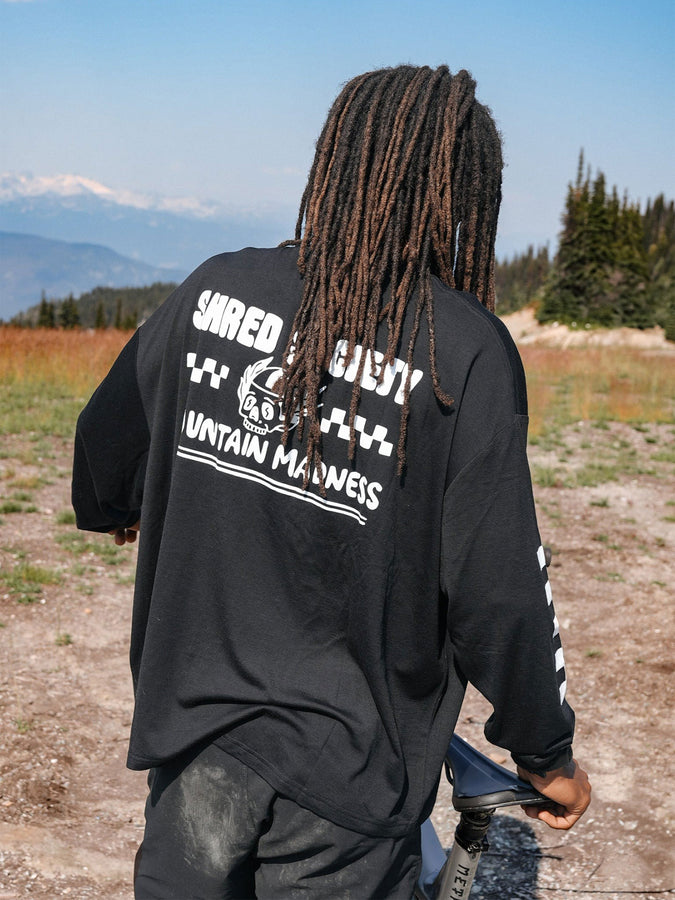 NTR Full Send Merino Oversized MTB L/S T-Shirt Spring 2026 | BLACK