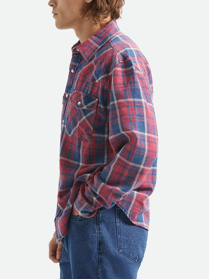 Brixton Waylon Lightweight Long Sleeve Buttondown Shirt Spring 2026 | DENIM PLAID