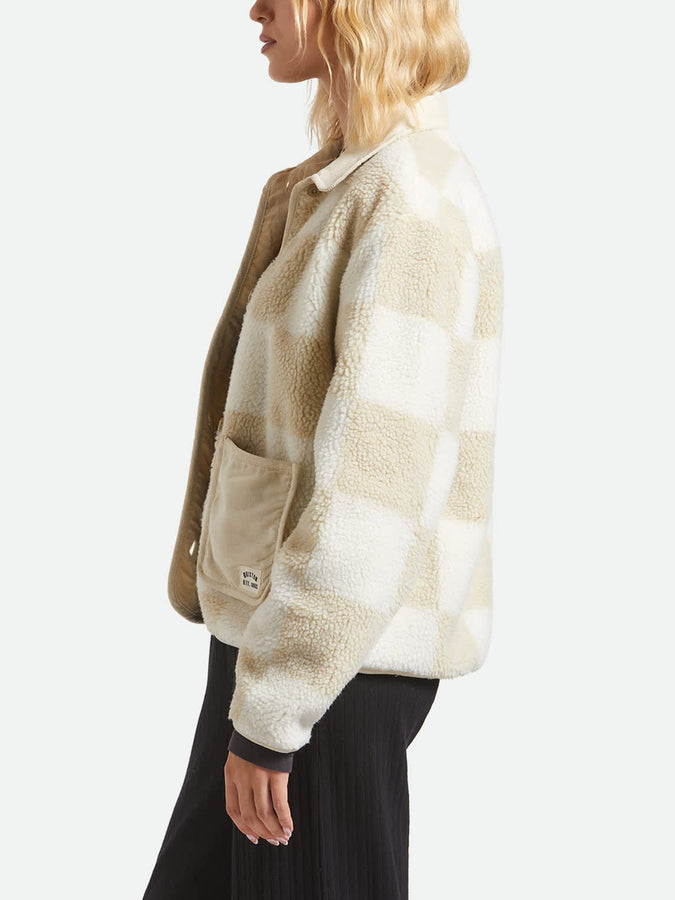 Brixton Deliah Sherpa Jacket Holiday 2025 | WHT NATURAL FINISH LINE CHECK