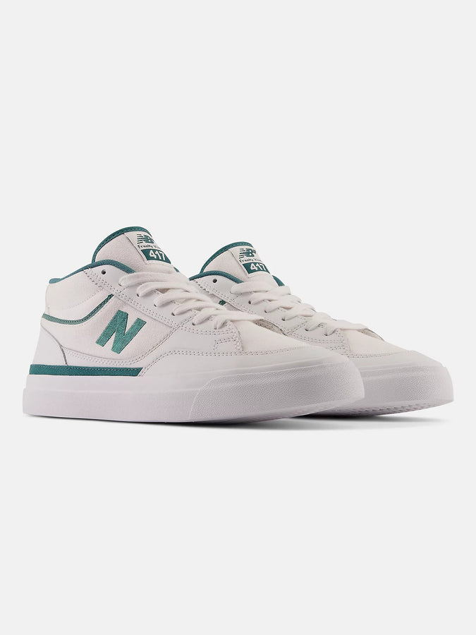 New Balance Summer 2023 Numeric 417 Viallani White/Teal Shoes | WHITE/VINTAGE TEAL