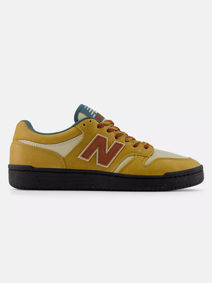 New Balance Numeric 480 Tan/Green Shoes Spring 2024 | TAN/GREEN