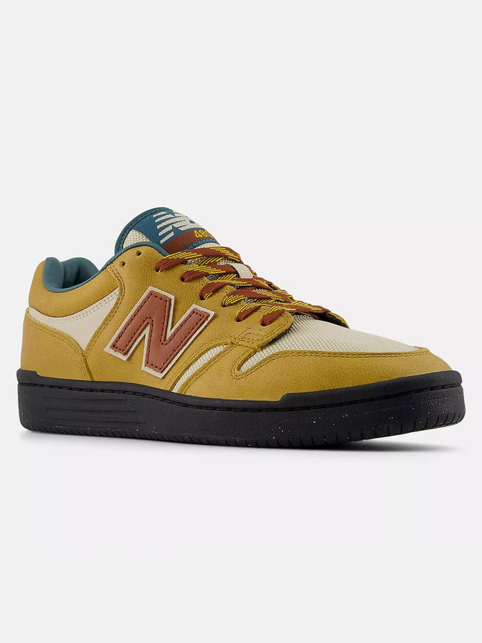New Balance Numeric 480 Tan/Green Shoes Spring 2024 | TAN/GREEN