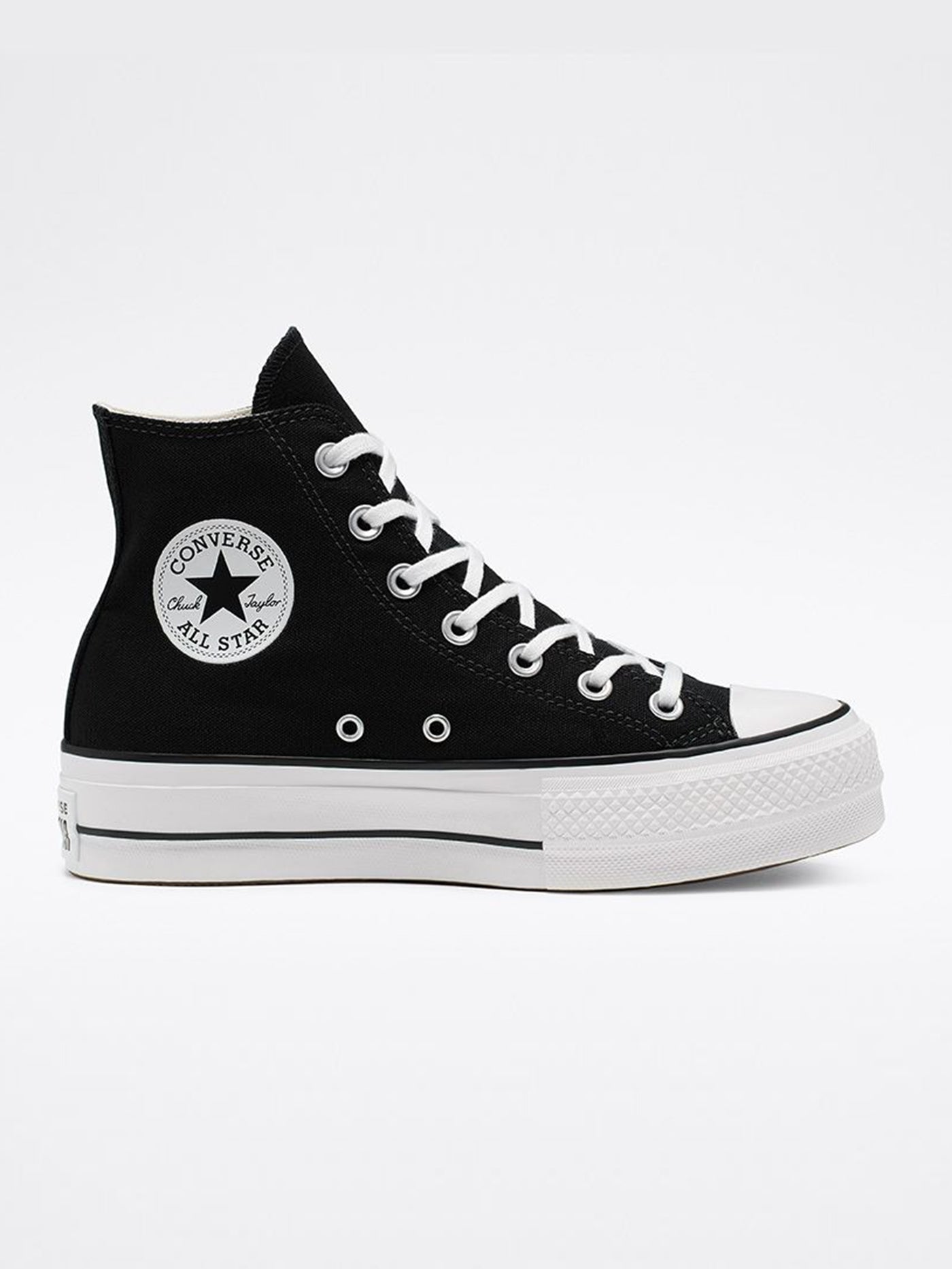 Converse Chuck Talor All Star Lift Hi Black/White Shoes 2024 | EMPIRE