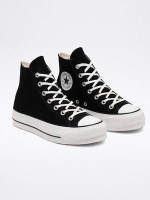 Converse Chuck Talor All Star Lift Hi Black/White/White Shoes