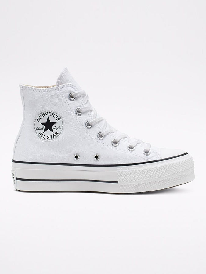 Converse Chuck Taylor All Star Lift Hi White/Black Shoes | WHITE/BLACK/WHITE
