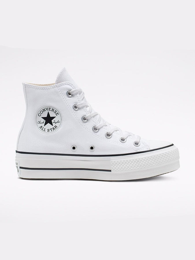 Chuck Taylor All Star Platform Hi White/Black/White Shoes | White/Black/White