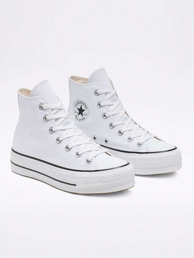Converse Chuck Taylor All Star Lift Hi White/Black Shoes | WHITE/BLACK/WHITE