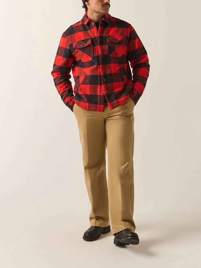 Brixton Durham Lined Jacket Fall 2026 | RED/BLACK BUFFALO PLAID