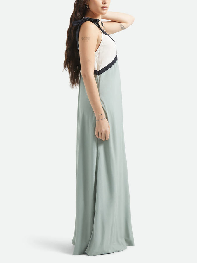 Brixton Sunset Tie Slip Dress Spring 2026 | SAGE GREEN/WHITECAP
