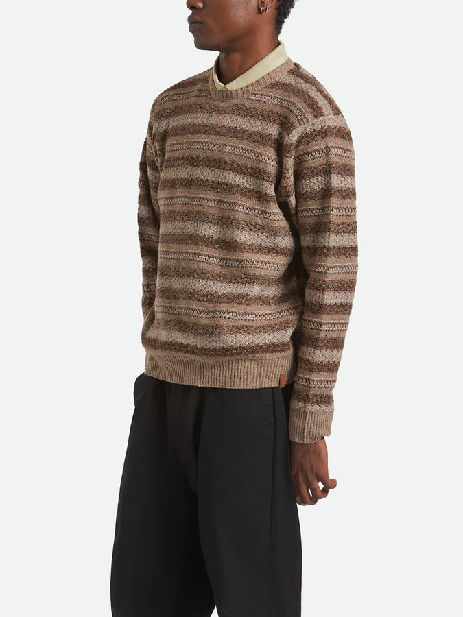 Brixton Midnight Sweater Fall 2025 | MULTI NEUTRAL STRIPE