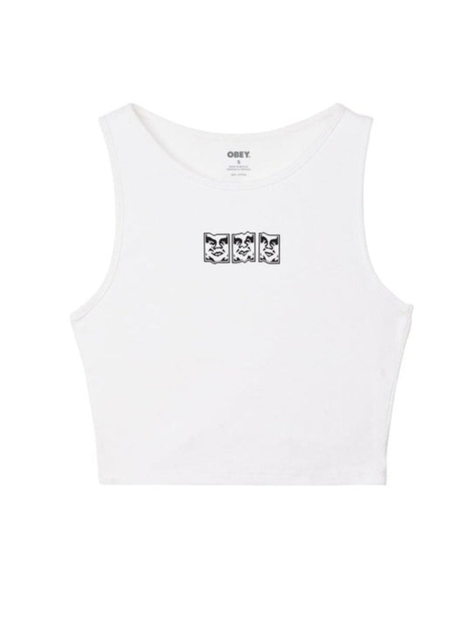 Obey Wavy Scan Tank Top Summer 2024 | WHITE (WHT)