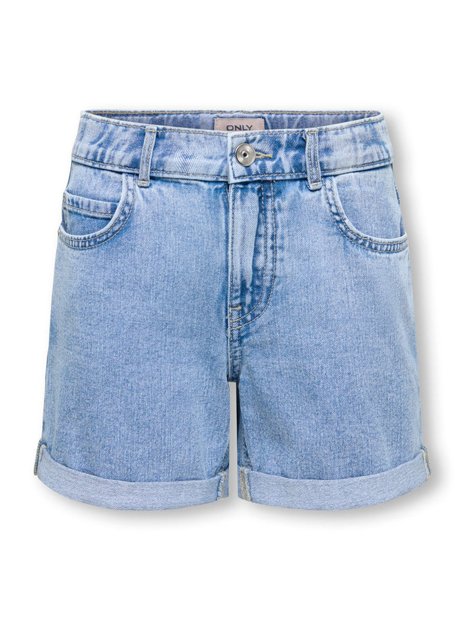 Only Vega Regular Mom Denim Shorts Summer 2026 | LIGHT BLUE DENIM