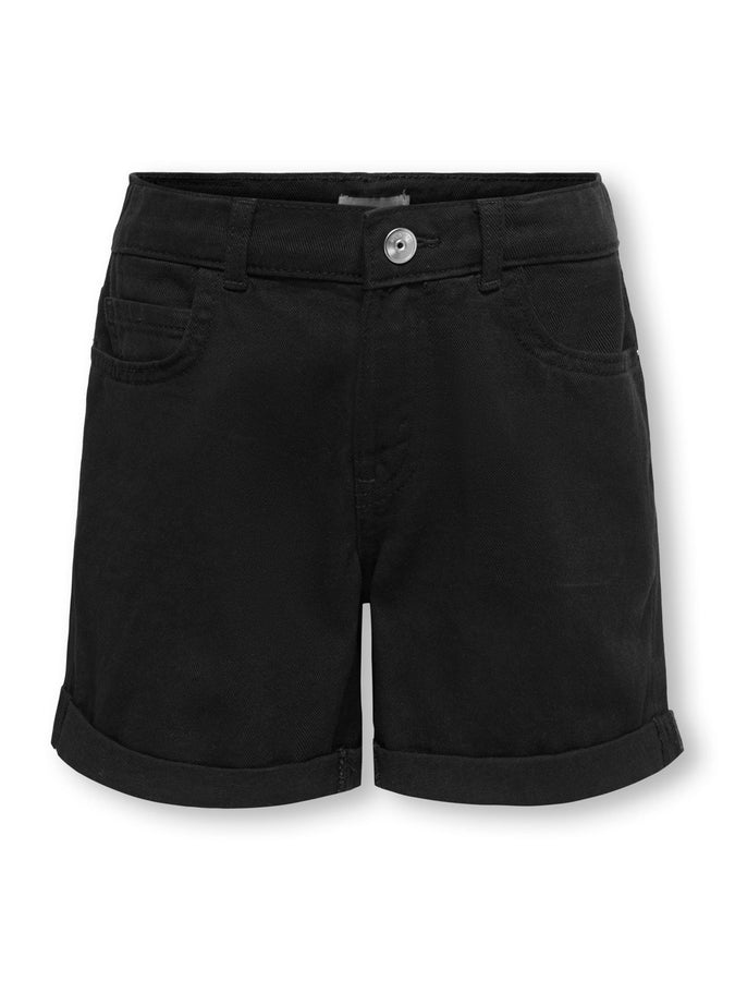 Only Vega Regular Mom Denim Shorts Summer 2026 | WASHED BLACK