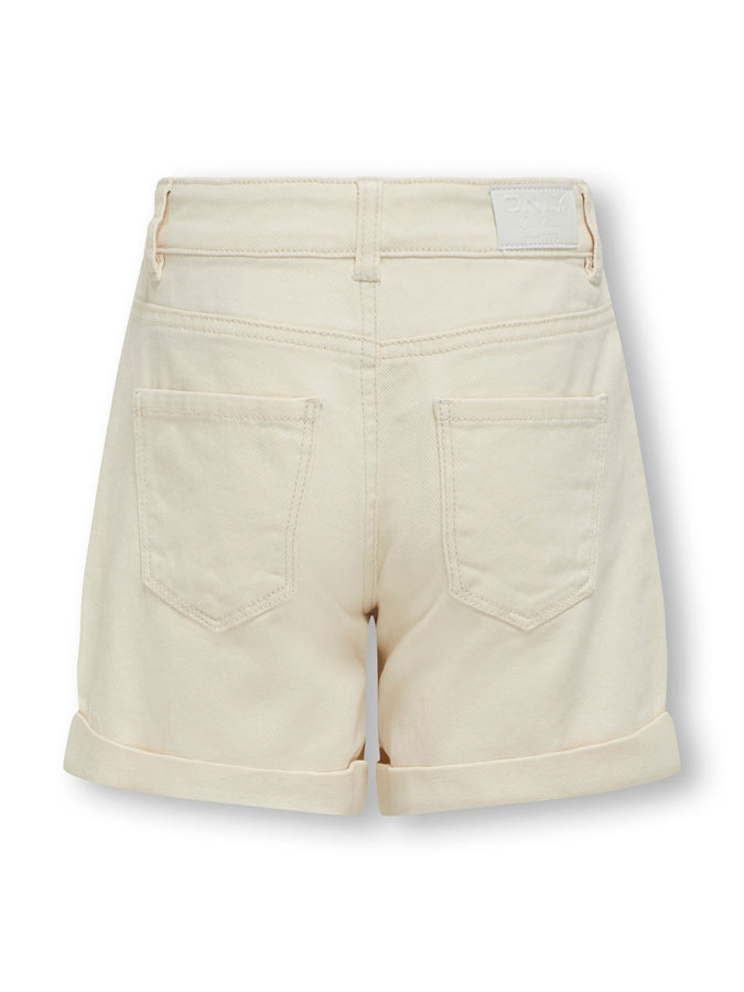 Only Vega Regular Mom Denim Shorts Summer 2026 | ECRU