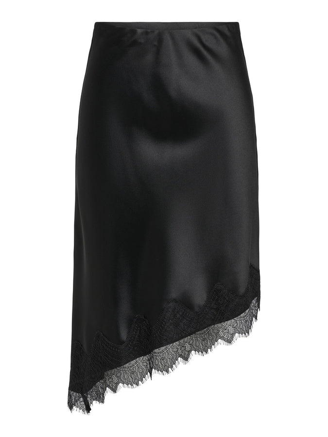Only Faraya Satin Lace Skirt Summer 2026 | BLACK