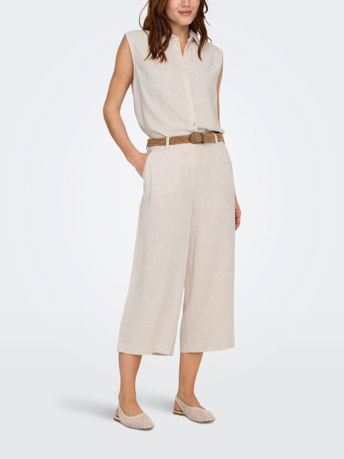 Only Siesta Sleeveless Buttondown Shirt Spring 2026 | MOONBEAM