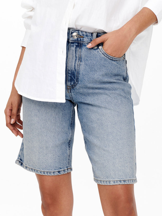 Only Sonny Wide Denim Shorts Summer 2026 | LIGHT BLUE DENIM