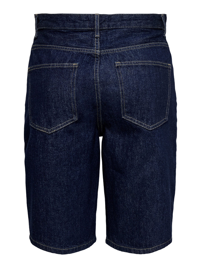 Only Sonny Wide Denim Shorts Summer 2026 | DARK BLUE DENIM