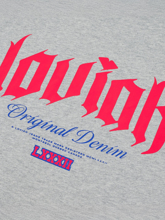 Loviah Original Denim T-Shirt Spring 2026 | HEATHER GREY