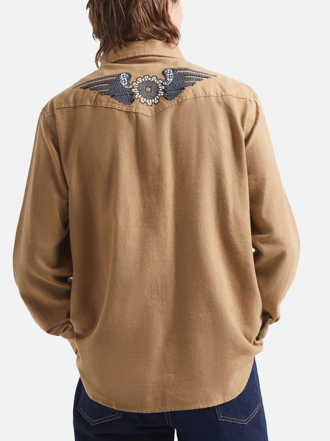 Brixton Waylon Lightweight Long Sleeve Buttondown Shirt Spring 2026 | KHAKI